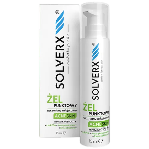 Solverx Acne Skin, Żel punktowy na zmiany miejscowe