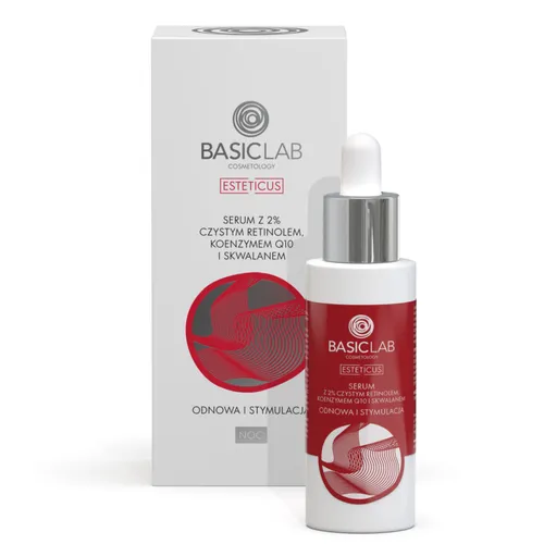 BasicLab Dermocosmetics Esteticus, Serum z czystym retinolem 2%, koenzymem Q10 i skwalenem - 2