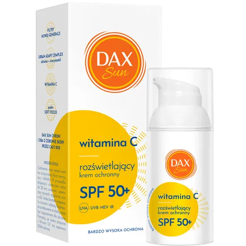 Dax Sun Rozświetlający krem ochronny z witaminą C SPF 50+