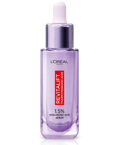 L'Oreal Paris Revitalift Filler, Wygładzające serum do twarzy z 1,5% czystego kwasu hialuronowego - 1
