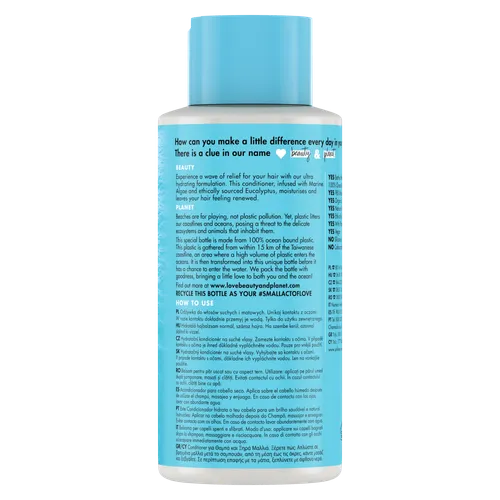 Love Beauty and Planet Oceans Edition,  Marine Moisture, Hydrating Conditioner (Odżywka do włosów suchych i matowych `Algi morskie i eukaliptus`) - 2