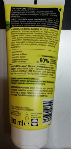Cien Food for Skin, Ujędrniające serum-booster do ciała `Wyszczuplenie z zieloną kawą` - 2