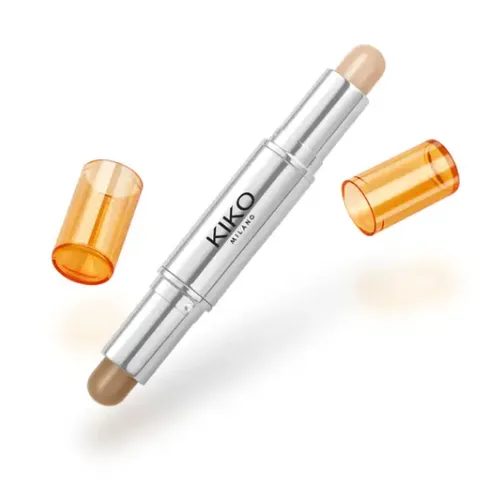 Kiko Milano Crazy '90s 2-In-1 Face Contour Stick (Kremowy dwukolorowy sztyft do konturowania twarzy)
