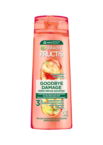 Garnier Fructis, Goodbye Damage, Szampon odbudowujący do włosów bardzo zniszczonych (nowa formuła) - 1