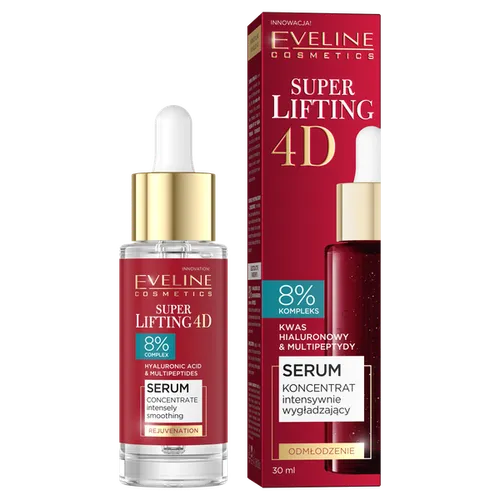 Eveline Cosmetics Super Lifting 4D, Serum koncentrat intensywnie wygładzający