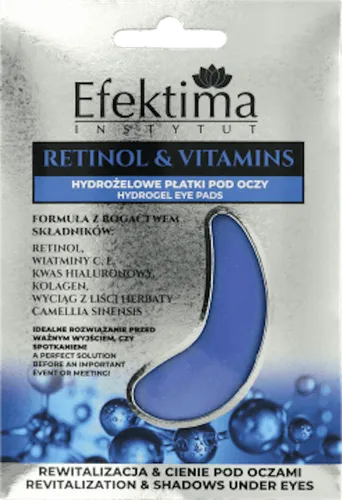 Efektima Retinol & Vitamins, Hydrożelowe płatki pod oczy