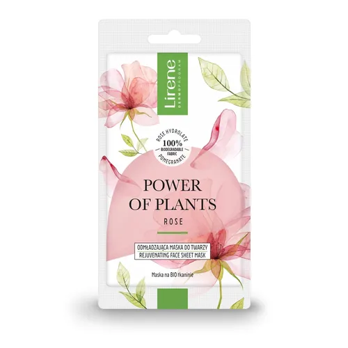 Lirene Dermoprogram Power of Plants, Odmładzająca maska do twarzy `Rose`