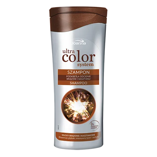 Joanna Ultra Color System, Szampon do włosów brązowych i kasztanowych - 3