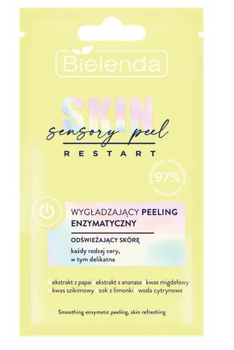 Bielenda Skin Sensory Peel Restart, Wygładzający peeling enzymatyczny