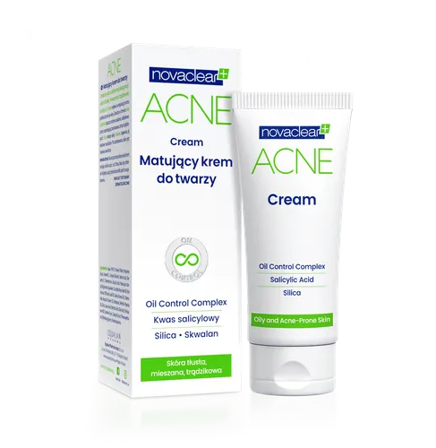 Novaclear Acne, Cream with Oil Control Complex (Matujący krem do twarzy)