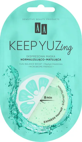 AA Keep YUZing, Ekspresowa maska normalizująco-matująca