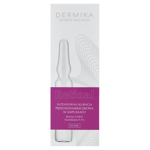 Dermika Esthetic Solutions, Retinal, Intensywna kuracja przeciwzmarszczkowa w ampułkach na noc