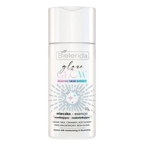 Bielenda Glaze & Glow, Mleczko-esencja nawilżająco-rozświetlająca