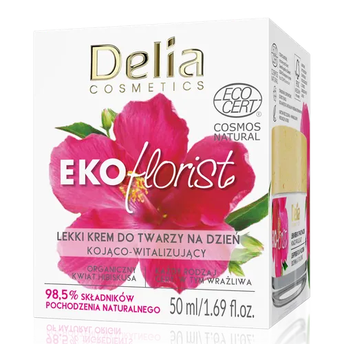 Delia EKOflorist, Lekki krem do twarzy na dzień kojąco-witalizujący