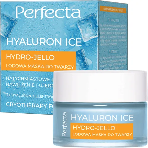 Perfecta Hyaluron Ice, Lodowa maska do twarzy `Hydro Jello`