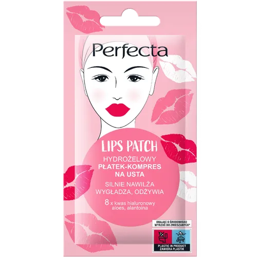 Perfecta Lips Patch, Hydrożelowy płatek-kompres na usta