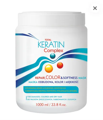 Total Keratin Complex Repair, Color & Softness Mask (Maska do włosów `Odbudowa, kolor & miękkość`)
