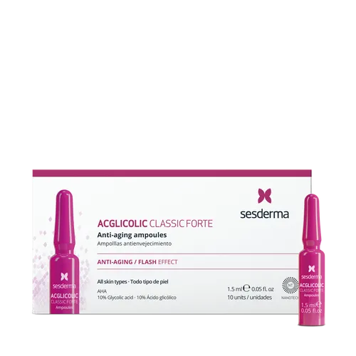 Sesderma Acglicolic Classic Forte Ampoules (Ampułki odmładzające 10% kwasu glikolowego) - 1
