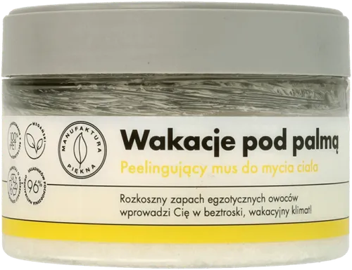 Manufaktura Piękna Peelingujący mus do ciała `Wakacje pod palmą` - 1