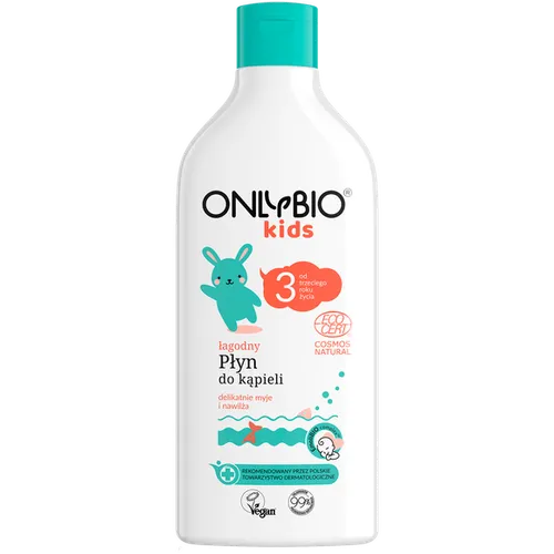 OnlyBio Kids, Łagodny płyn do kąpieli od trzeciego roku życia