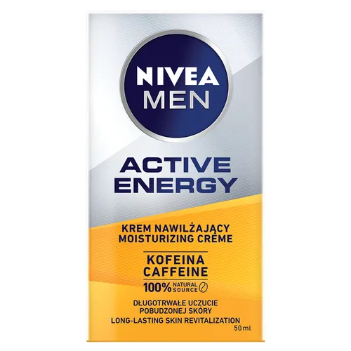 Nivea Active Energy, Krem nawilżający kofeinowy