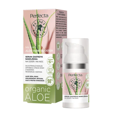 Perfecta Planet Essence, Me & My Aloe Vera Booster, Serum-zastrzyk nawilżenia na dzień i na noc