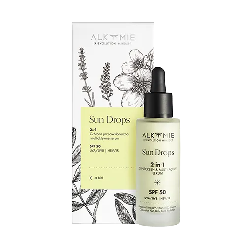Alkmie Sun Drops  SPF 50 (2w1 ochrona przeciwsłoneczna i multiaktywne serum)