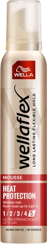 Wella Wellaflex, Heat Protection, Mousse (Pianka do włosów maksymalnie utrwalająca) - 1