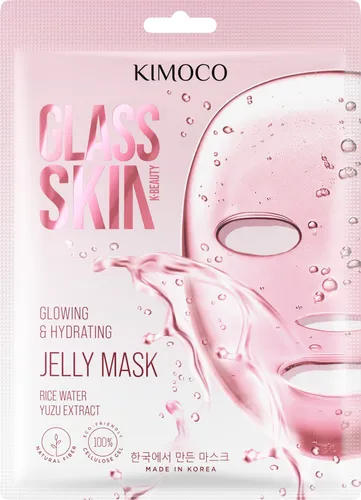 Kimoco Beauty Glass Skin, Glowing & Hydrating Jelly Mask (Rozświetlająco-nawilżająca maska w płachcie)