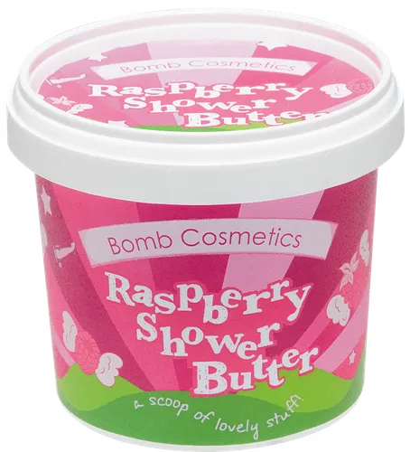 Bomb Cosmetics Raspberry Blower Cleansing Shower Butter (Myjące masło pod prysznic)