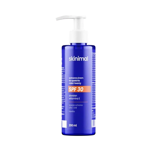 Skinimal Ochronny krem do opalania ciała i twarzy SPF30
