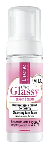 Lirene Dermoprogram Effect Glassy, Oczyszczająca pianka do twarzy