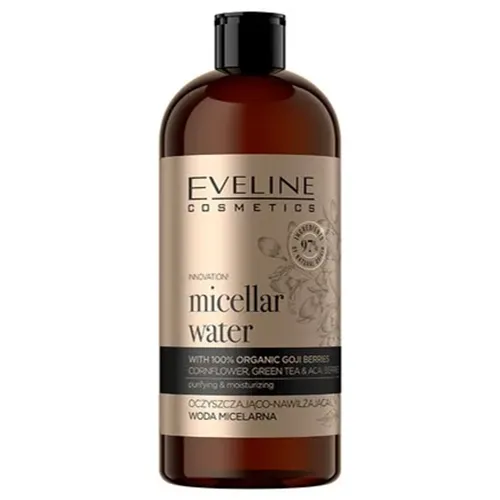 Eveline Cosmetics Organic Gold, Oczyszczająco-nawilżająca woda micelarna