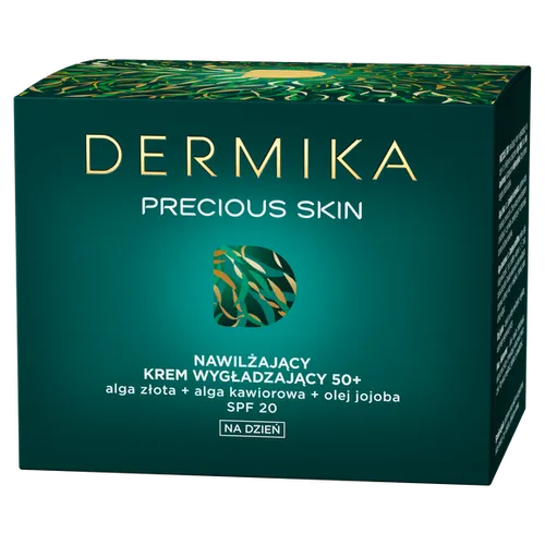 Dermika Precious Skin, Nawilżający krem wygładzający na dzień 50+