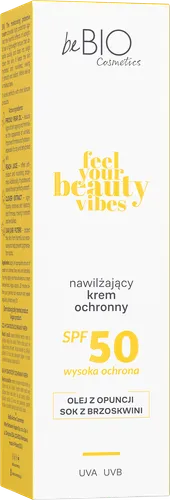 beBIO Feel Your Beauty Vibes, Nawilżający krem ochronny SPF50 - 3