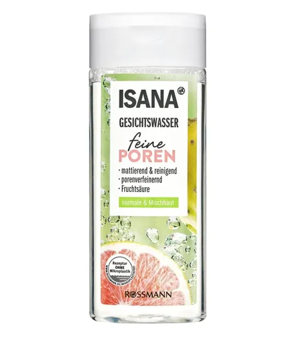 Isana Gesichtswasser feine Poren (Woda micelarna zmniejszająca widoczność porów)