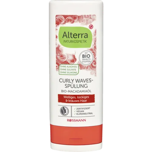 Alterra Curly Waves-Spülung Bio-Macadamiaöl (Odżywka do włosów kręconych z bio-olejem makadamia)