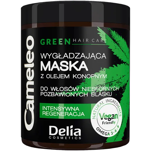 Delia Cameleo Green, Wygładzająca maska do włosów z olejem konopnym