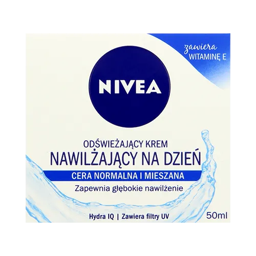 Nivea Aqua Effect, Odświeżający krem nawilżający na dzień do cery normalnej i mieszanej