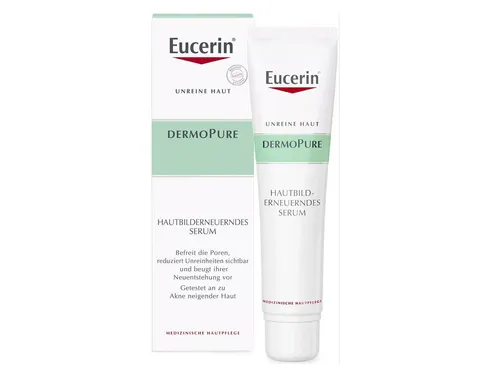 Eucerin DermoPure, (Krem - kuracja złuszczająco - wygładzająca do cery trądzikowej)