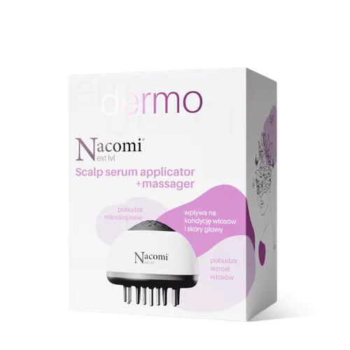 Nacomi Next Lvl Dermo, Scalp Serum Applicator + Massager (Aplikator serum do skóry głowy + masażer) - 1