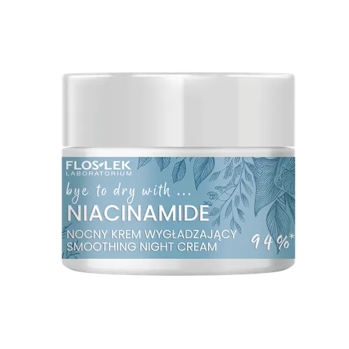 Floslek Bye To Dry With... Niacinamide, Nocny krem wygładzający - 2