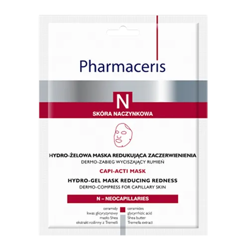Pharmaceris N, Capi-acti  Hydro-żelowa maska redukująca zaczerwienienia dermo-zabieg wyciszający rumień