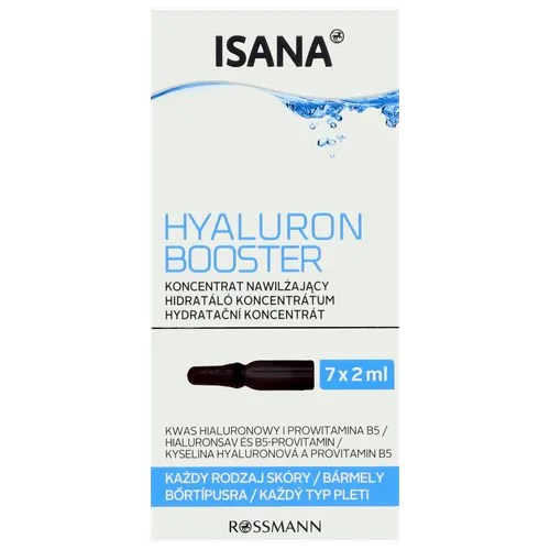 Isana Hyaluron Booster, Ampułki koncentrat nawilżający