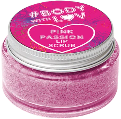 Body with Luv Pink Passion Lip Scrub (Cukrowy srub do ust)