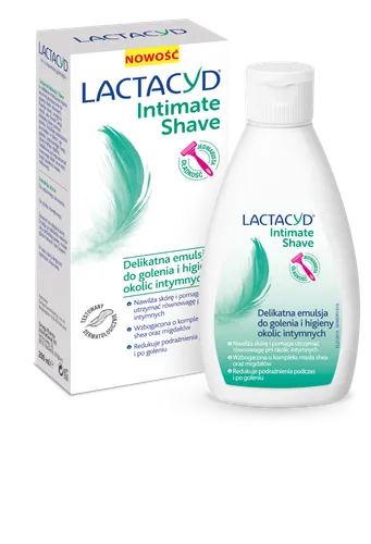 Lactacyd Intimate Shave, Delikatna emulsja do golenia i higieny okolic intymnych