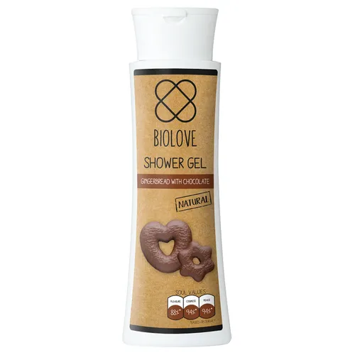 Biolove Gingerbread with Chocolate, Shower Gel (Żel pod prysznic `Piernik w czekoladzie`)