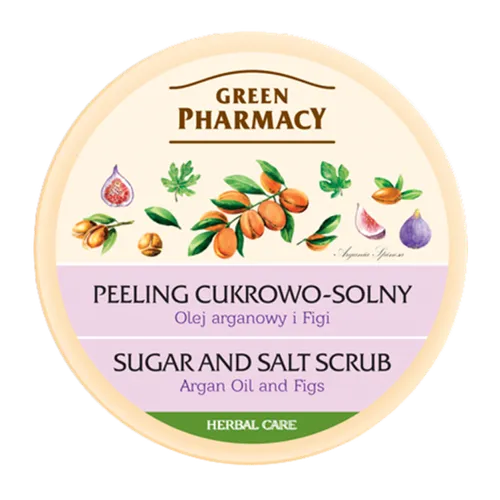 Green Pharmacy Peeling cukrowo - solny `Olej arganowy i figi` - 1