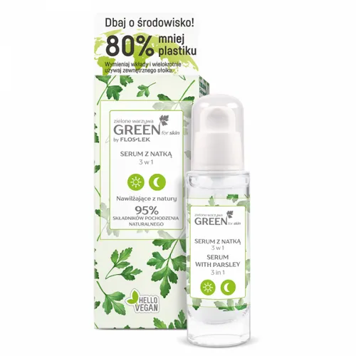 Floslek Green for skin, Serum z natką 3 w 1 `Zielone warzywa`