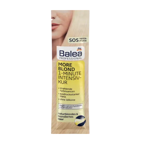 Balea Professional, More Blond, Intensivkur (Minutowa kuracja dla włosów blond)